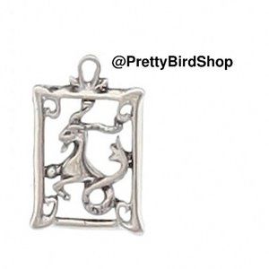 Capricorn PENDANT pewter laser cut Zodiac sign